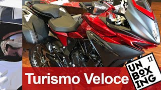 MV Agusta Turismo Veloce 800 Lusso  Unboxing walkaround details [upl. by Yeznil46]