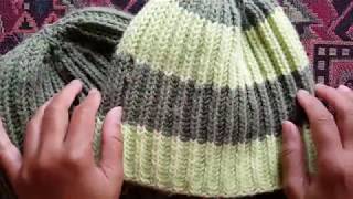 How to knit 1 color brioche hat A Knittycats Knits tutorial [upl. by Meingoldas240]