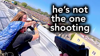 New Footage Of Trumps Shooters Encounter With Police Goes Viral [upl. by Aihsrop400]