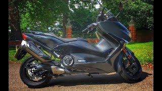 2017 Yamaha TMax DX Scooter Review [upl. by Rebak]