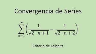 Convergencia de Series Oscilantes paso a paso  Ejercicio 01  Criterio de Leibnitz [upl. by Phineas586]