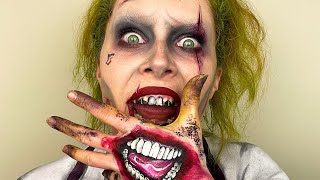 Joker makeup transition Halloween makeup joker look [upl. by Stoddart766]