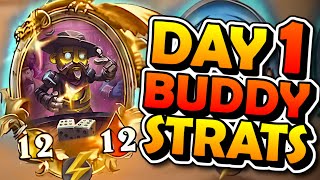 The Best Buddy Strats DAY 1 RECAP  Hearthstone Battlegrounds [upl. by Chatwin]