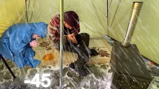 Extreme winter snow storm 40° Solo Camping 4 Days  Snowstorm amp Winter Camping in a Snowstorm [upl. by Andaira]