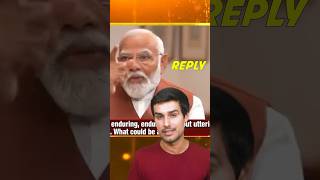 Narendra Modi Reply To Dhruv Rathee 😨😨 shorts narendramodi dhruvrathee [upl. by Leelaj]