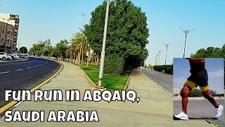 Running in Abqaiq Saudi Arabia running runningmotivation funinsaudi saudiarabia saudi [upl. by Aerbas]