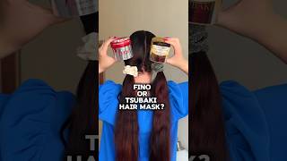 Fino or Tsubaki Japanese hair mask for damaged hair hairtok hairmask finohairmask tsubaki [upl. by Ayal]