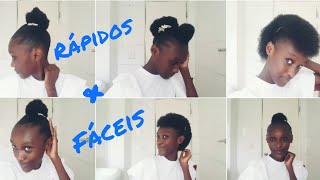 Penteados para cabelo crespo curto 💆‍♀️💇‍♀️ [upl. by Marpet]