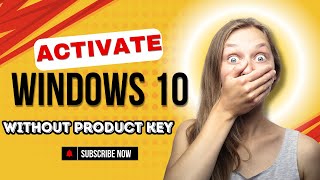 How to activate Windows 10 without product key  Activate Windows for Free [upl. by Eisenhart]