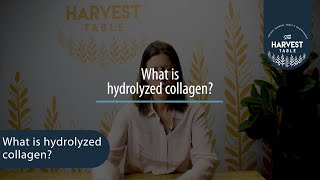 What is hydrolyzed collagen [upl. by Stan]