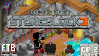 I think weve started now   Stoneblock 3 Bedrock Edition Ep2 Part 2 [upl. by Folsom]