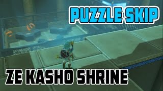 Zelda Breath of the Wild Ze Kasho Apparatus Shrine Puzzle Skip Fastest Method [upl. by Lorens422]