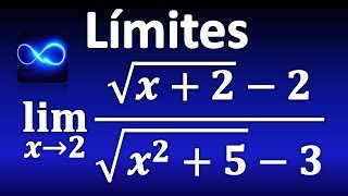 44 Límite con indeterminación 00 doble racionalización [upl. by Muiram]