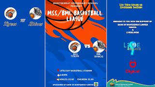 Montserrat Secondary School Basketball Tournament 2023  Game 3 Tigers vs Rhinos  Sponsored by BML [upl. by Gerita76]