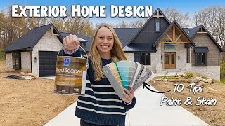 10 Tips Choosing Exterior Paint and Stain Colors  Designing a House [upl. by Dream972]