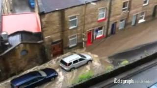 Hebden Bridge flooded again [upl. by Anyel]