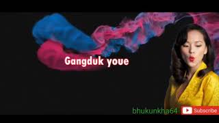 Tibetan song karaoke and lyrics Nyingduk by tenzin kunsel [upl. by Ociral]