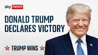 Donald Trump declares victory in the US election [upl. by Gupta113]