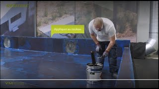 Application du primaire dadhérence FG35 pour la membrane EPDM RESITRIX [upl. by Star]