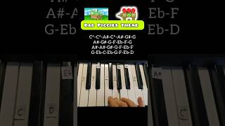 Bad Piggies Theme piano tutorial shorts badpiggies pianolessons [upl. by Nylhtak]