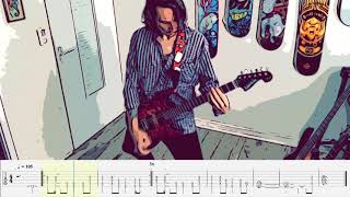 Rock The Night  Europe Guitare  Riff  Tab [upl. by Ahseekat]