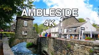 Ambleside  Lake District  Walk  4K [upl. by Arykahs]