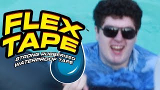 Jontron  I Sawed This Boat in Half Flex Tape [upl. by Atinrahs]