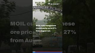 MOIL Cuts Manganese Ore Prices by upto 27 from August 1st  BigMint Update [upl. by Busiek]