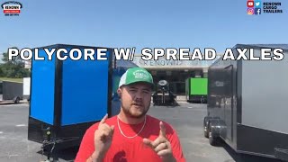 Which Polycore Trailer with Spread Axles is Best for You Enclosed Cargo Trailer Trends [upl. by Zennas112]