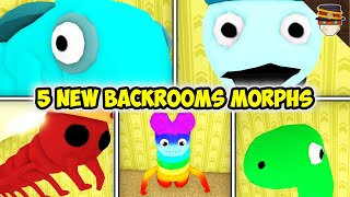 UPDATE 259 ԅ How to get ALL 5 NEW BACKROOMS MORPHS  Roblox [upl. by Rimma]