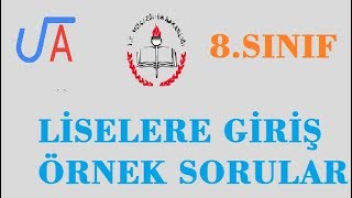 LİSELERE GİRİŞ ÖRNEK MATEMATİK SORULARI ve ANLATIMLI ÇÖZÜMÜ [upl. by Yecaj697]