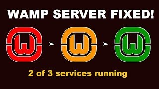 Local Server  2 of 3 services running error fix  WAMP Server PTBR [upl. by Anawal]