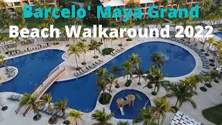 Barcelo Maya Beach Resort Walkaround Mexico All Inclusive Vacation [upl. by Akemat24]