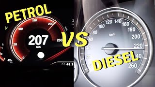 BMW 740i 326 HP G11 vs BMW 535d 299 HP F10  AUTOBAHN Acceleration TOP SPEED [upl. by Eisdnyl]