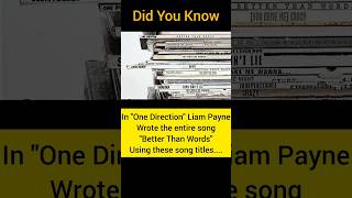 The entire song contains words from other song titles 😯onedirection liam 1D nightchanges [upl. by Ettevets260]