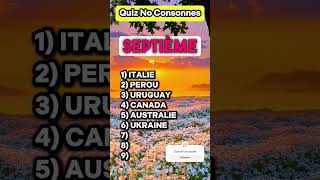 TROUVE LES PAYS quizz pays voyelle consonne [upl. by Etnaed]