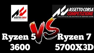 Ryzen 5 3600 vs Ryzen 7 5700X3D Tested in Assetto Corsa and Assetto Corsa Competizione [upl. by Mcleod961]