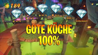 Crash Bandicoot 4  Gute Küche 100  Alle Kisten und Edelsteine [upl. by Gimble]