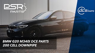 BMW G20 M340i  DCE Parts 200 Cell Downpipe  OEM OPF amp Catback [upl. by Orrin787]