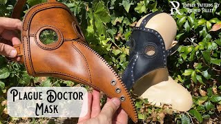 Leather Plague Doctor Mask Tutorial by Refined Pallet® [upl. by Nnaeilsel]