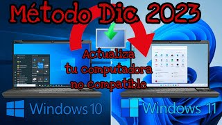 Como actualizar Windows 10 a Windows 11 en computadoras no compatibles sin perder tus archivos [upl. by Carolina]