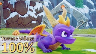 Spyro The Dragon Remastered  Terrace Village 100 Walkthrough [upl. by Inoj155]