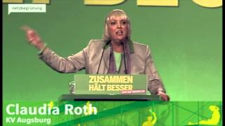 Claudia Roth  Bewerbungsrede für den Bundesvorsitz  BDK in Hannover 1618 November 2012 [upl. by Hardigg410]