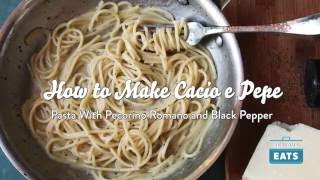 How to Make Cacio e Pepe Pasta with Cheese and Black Pepper [upl. by Ehtnax]