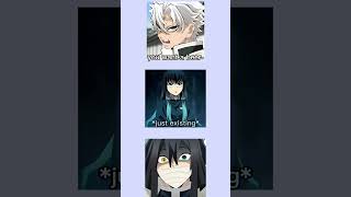 demonslayer kimetsunoyaiba meme muichiro sanemi obanai obanaiiguro muichirotokito [upl. by Chrystel]