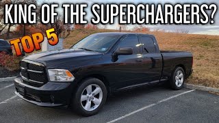 Top 5 BEST SUPERCHARGERS for your Ram 1500 [upl. by Akerdnahs]