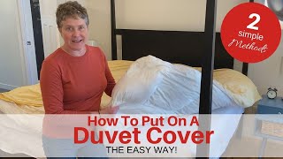 How To Put On A DUVET COVER The EASY WAY [upl. by Wendin]