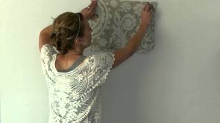 Starched Fabric Wall Treatment Tutorial [upl. by Rebhun]