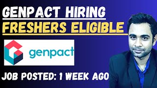 Genpact offcampus Hiring  Role  Data Analyst  Any Graduate  Entry Level [upl. by Osithe]