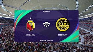 Jagiellonia Białystok vs BodøGlimt 07082024 UEFA Champions League PES 2021 [upl. by Eelannej321]